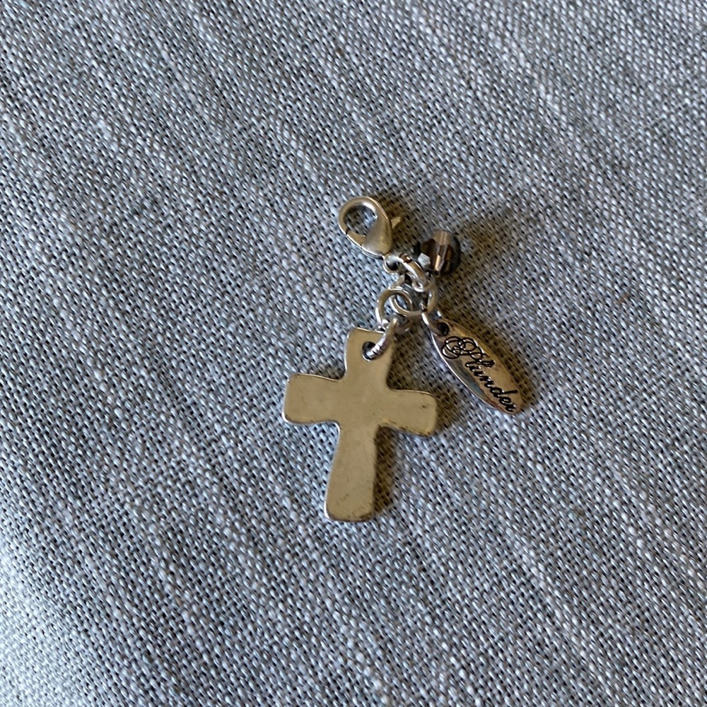 Cross clip on charm